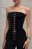 Sleek Strapless Corset Top
