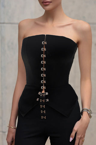 Sleek Strapless Corset Top