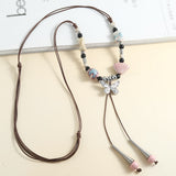 Vintage Beaded Pendant Necklace