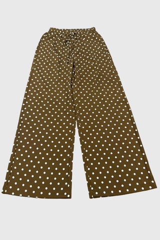 Dotted Drawstring Casual Pants