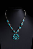 Turquoise Pendant Layered Necklace