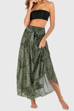 Mandala Print Tie-Waist Midi Dress