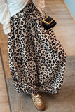 Wide-Leg Printed Casual Pants