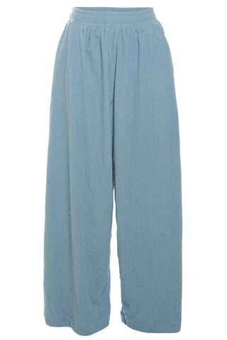 Elastic Waist Wide-Leg Casual Pants