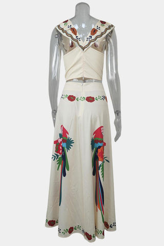 Tropical Skirt Set