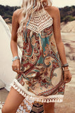 Boho Crochet Casual Dress