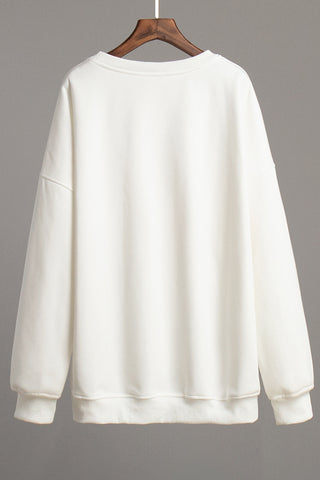 Cute Duck Graphic Oversized Sweatshirt