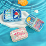 Sardine Can Graphic Rectangle Claw Clip