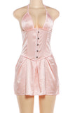Corset Halter Mini Dress
