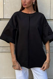 Minimalist Half-Sleeve T-Shirt