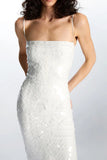 Sequin Spaghetti Strap Midi Dress
