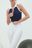 Sleeveless Collared Tank Top