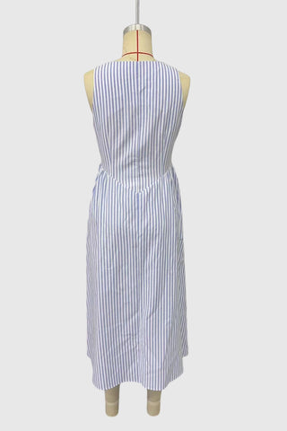 Striped Sleeveless Casual Dress
