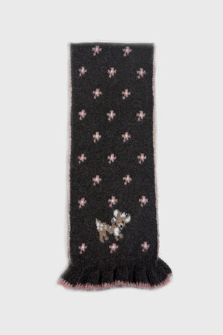 Elegant Patterned Knit Scarf