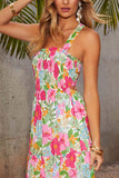 Floral Strappy Vacation Maxi Dress