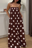 Polka Dot Sleeveless Maxi Dress