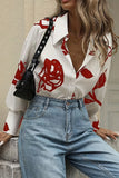 Oversized Graphic Button-Down Shirt