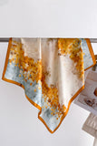 Floral Satin Finish Neck Scarf