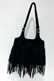 Braid-Handle Fringe Tote