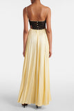 Lace-Detail Evening Gown