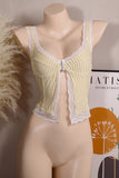Lace-Trim Striped Camisole