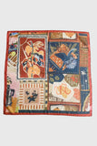 Vintage Collage Print Square Scarf