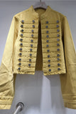 Button-Detail Cropped Denim Jacket