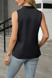Button-Detail V-Neck Tank Top