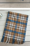 Fringe Detail Checkered Scarf