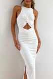 Cut-Out Midi Dress