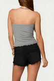 Studded Strapless Tank Top