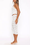 Lace Trim Short Set