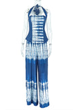 Halter Tie-Dye Top and Pants Set