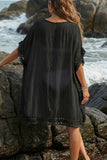 V-Neck Lace-Trim Blouse