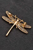 Dragonfly and Floral Lapel Pin