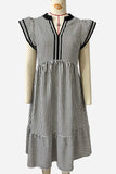 Striped Tiered Casual Dress