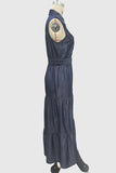 Sleeveless Denim Maxi Dress