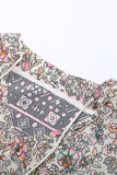 Floral Print Casual Dress with Tassels
