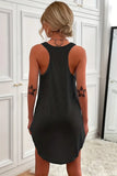 Sleeveless Scoop Neck Casual Dress