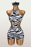 Striking Halter Romper