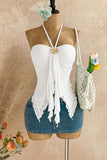 Halter Neck Draped Tank Top