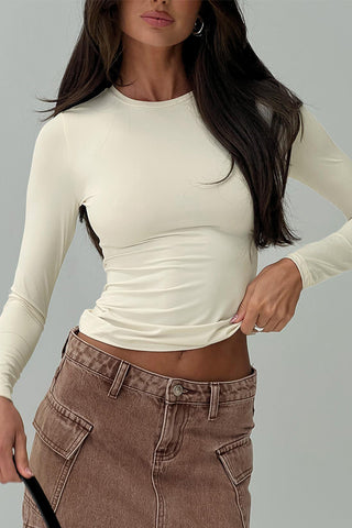 Long Sleeve Fitted T-Shirt