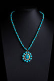 Turquoise Pendant Layered Necklace
