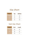 Button-Front Cable Knit Pants Set