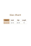 V-Waist Slim Brown High-Waist Shorts