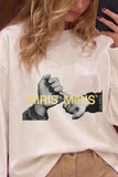 Graphic Print Crew Neck Long Sleeve T-Shirt