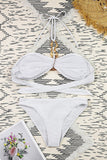 Halter Bikini Set with Cover-Up