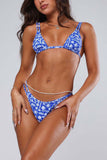 Floral Triangle Bikini Set