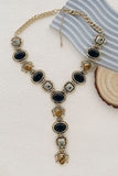 Multi-Stone Y-Shape Chain Necklace