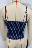 Polka Dot Scoop Neck Cami Top